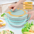 Multifunctional Manual Vegetable Cutter and Drain Basket